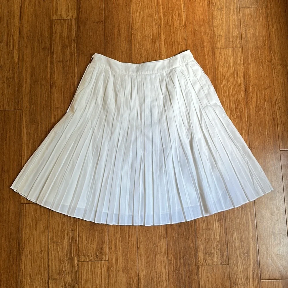 Talbots Petites White Ruffle Skirt NWT Size 2P - Picture 4 of 6